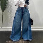Low-Waist Wide Leg Bell-Bottom Jeans