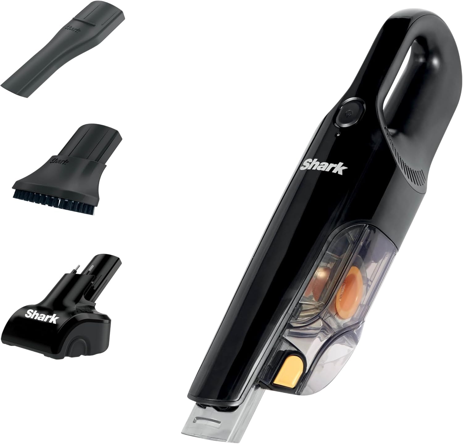 Handheld Cordless Vacuum Cleaner with Pet Tool, Crevice Tool & Dusting Brush, 80 W, 0.45 Liters, 10 Minute Run-Time, Washable Filter, Black & Yellow, CH950UKT