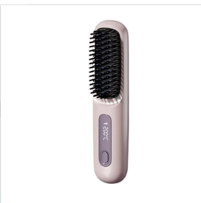 2-in-1 Cordless Hair Straightener Brush