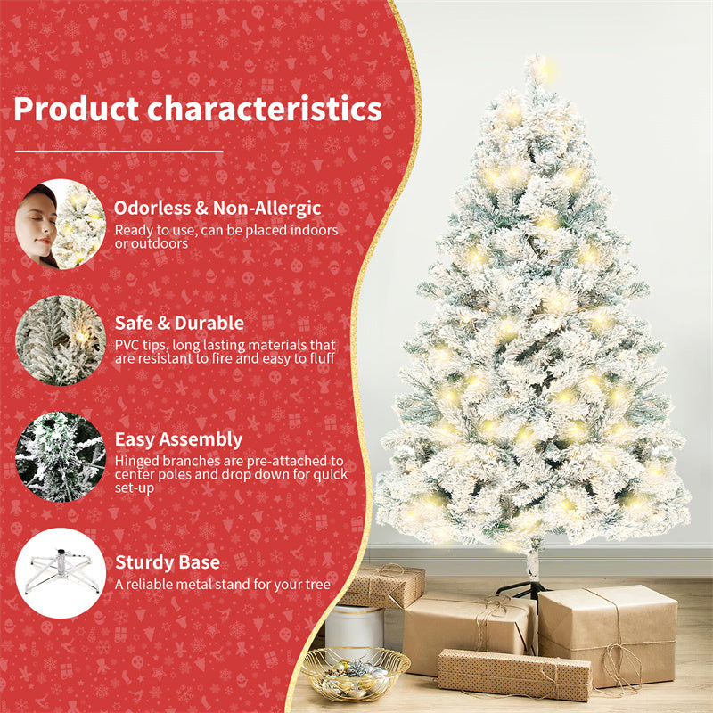 PVC Artificial Snow Christmas Tree