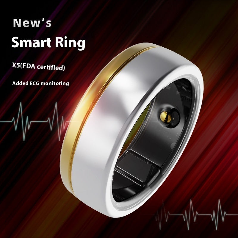X5 Waterproof ECG Smart Ring
