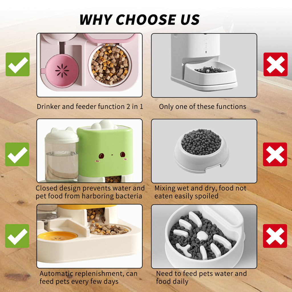 Cartoon Cloud Cat Ear Pet Bowl