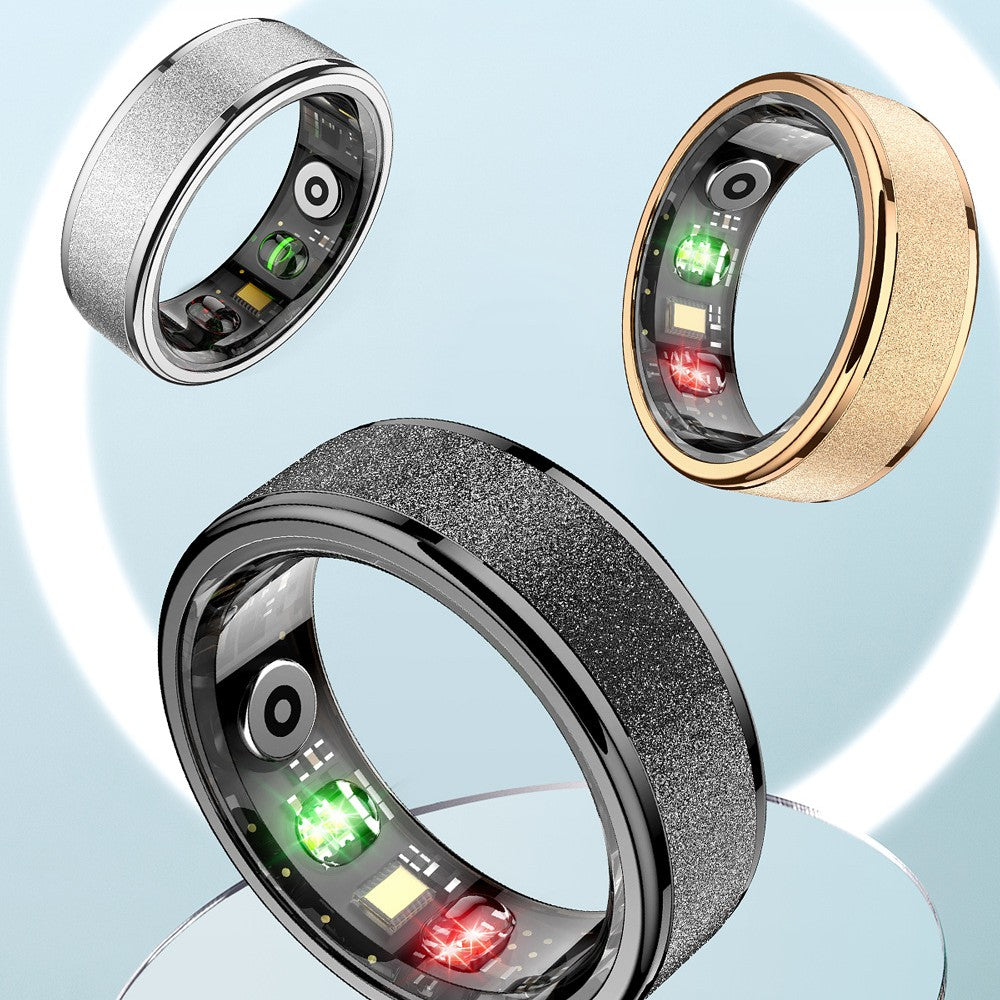 Smart Health Tracking Ring with Charging Case