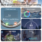 Smart Health Tracking Ring with Charging Case