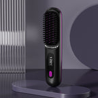 2-in-1 Cordless Hair Straightener Brush