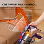Cordless Vacuum Cleaner, 50Kpa/70Mins/550W Stick Vacuum with Aromatherapy, Anti-Tangled Handheld Vacuum Cleaner Self-Standing, Rechargeable Battery, LED Display for Pet Hair/Carpet/Floor