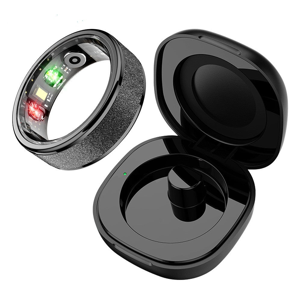 Smart Health Tracking Ring with Charging Case