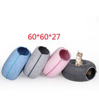 Donut Felt Cat Tunnel Bed
