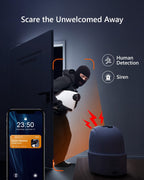 2K Wifi Security Camera Indoor Pet Dog Baby Camera with AI Human/Motion/Sound Detection, 360° Wireless IP Home Security Camera, Smart Tracking, Siren, Night Vision, 2-Way Audio, Works with Alexa