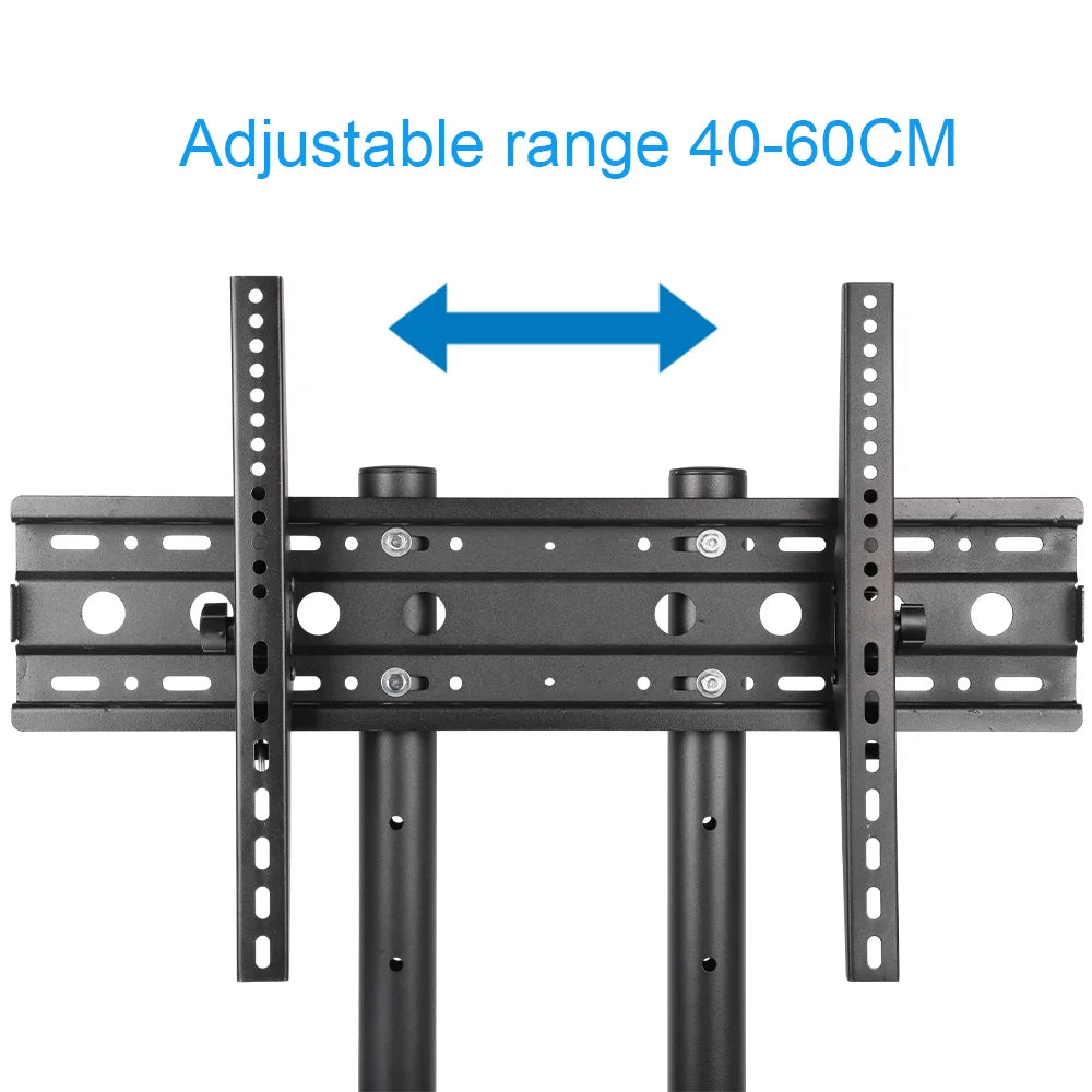 TV Stand Height Adjustable TV Stand TV Bracket Twith Wheels for 32-65 Inch LCD TV Rolling TV Stand for Bedroom TV Mount