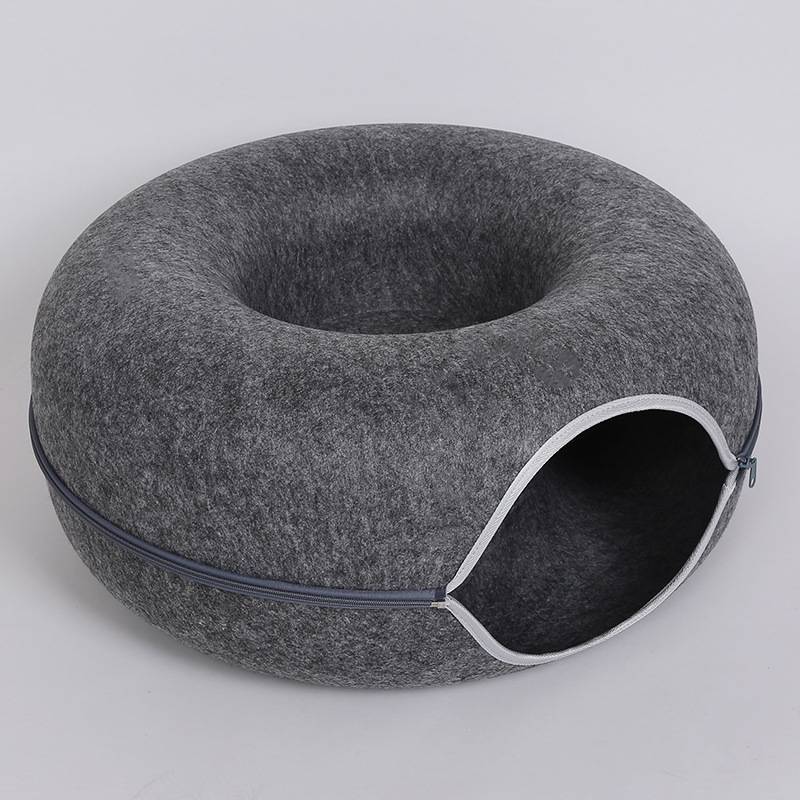 Donut Felt Cat Tunnel Bed