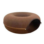 Donut Felt Cat Tunnel Bed