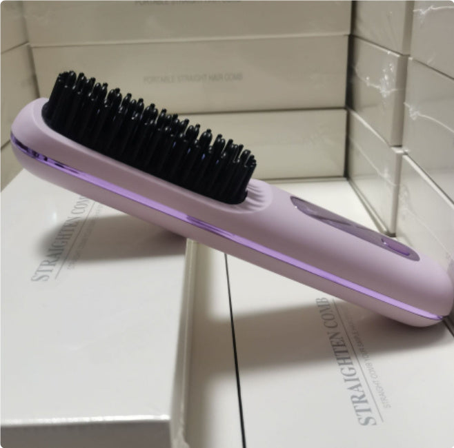 2-in-1 Cordless Hair Straightener Brush