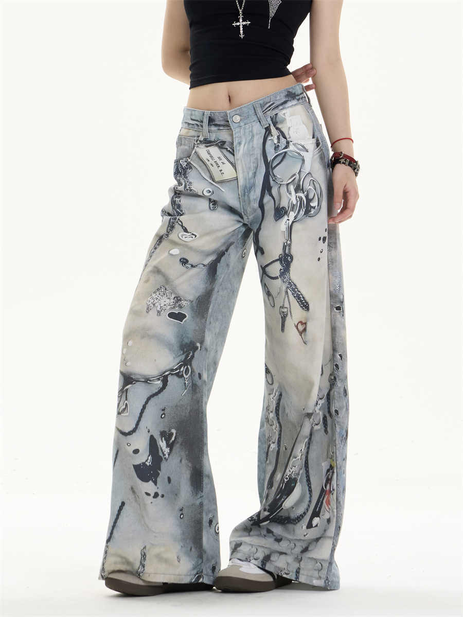 Women’s Multi-Pocket Wide Leg Jeans