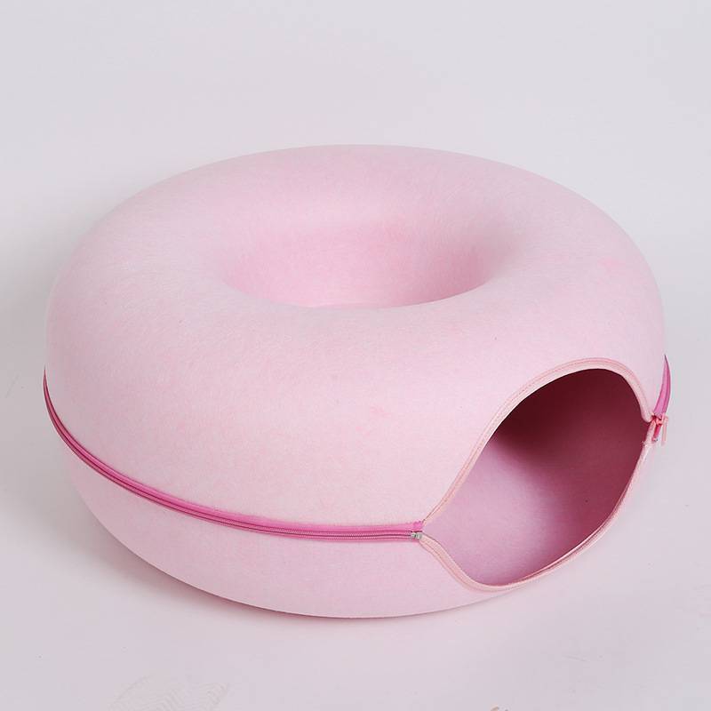 Donut Felt Cat Tunnel Bed