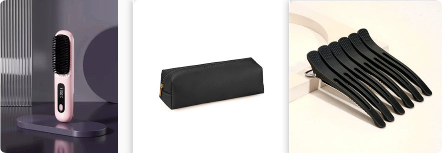 2-in-1 Cordless Hair Straightener Brush