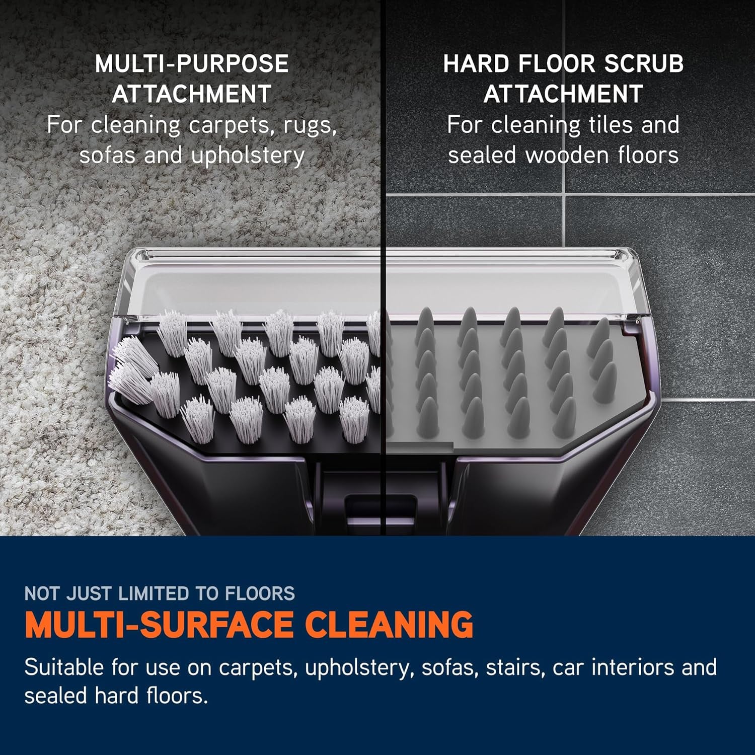 Spotwash Duo Spot Cleaner, for Stains, Spills & Pet Messes, Suitable for Car, Sofa, Upholstery, Compact, Handheld Cleaning Machine Includes Pet Tool &  250Ml Solution, CDCW-CSXA.