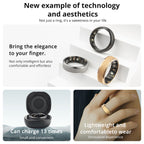 Smart Health Tracking Ring with Charging Case