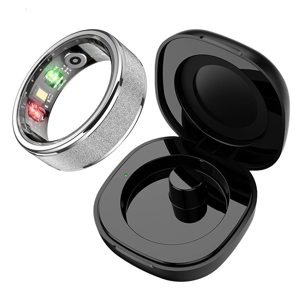 Smart Health Tracking Ring with Charging Case