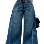 Low-Waist Wide Leg Bell-Bottom Jeans